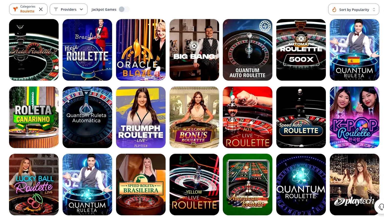 Players Palace mobile casino interface on smartphone showing slot games and live dealer options